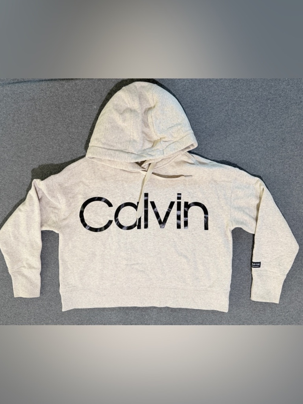 Calvin Klein Performance Cropped Sweater hooded pull over casual trendy sporty